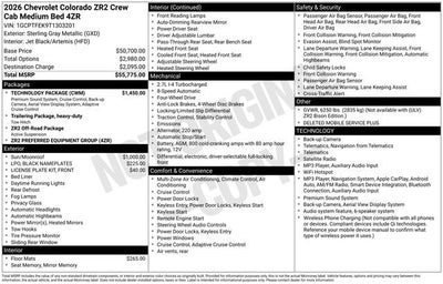 2026 Chevrolet Colorado ZR2