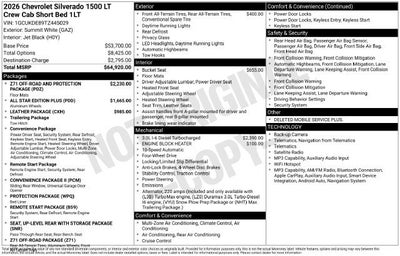 2026 Chevrolet Silverado 1500 LT