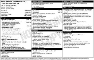 2026 Chevrolet Silverado 1500 RST