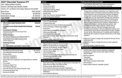 2027 Chevrolet Traverse Z71