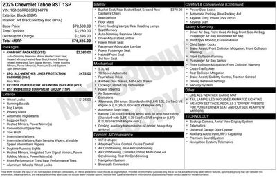 2025 Chevrolet Tahoe RST
