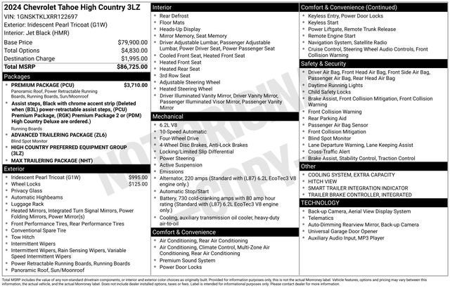 2024 Chevrolet Tahoe High Country