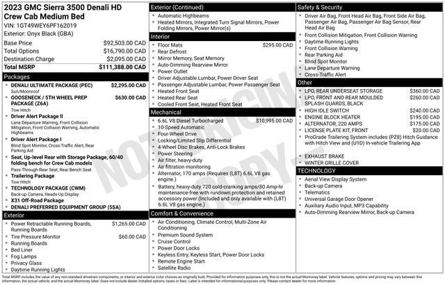 2023 GMC Sierra 3500 HD Denali