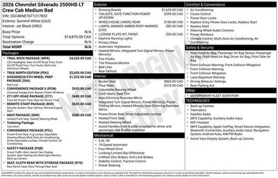 2026 Chevrolet Silverado 2500 HD LT