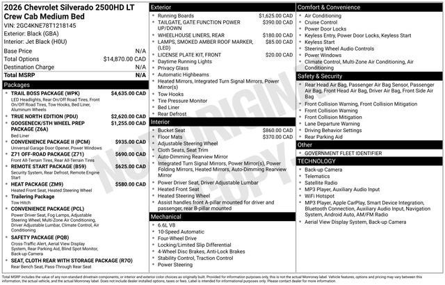 2026 Chevrolet Silverado 2500 HD LT