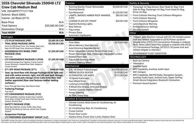 2026 Chevrolet Silverado 2500 HD LTZ