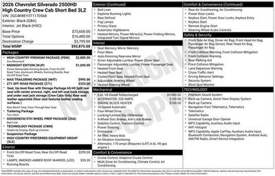 2026 Chevrolet Silverado 2500 HD High Country