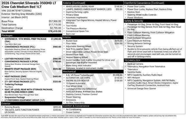 2026 Chevrolet Silverado 3500 HD LT