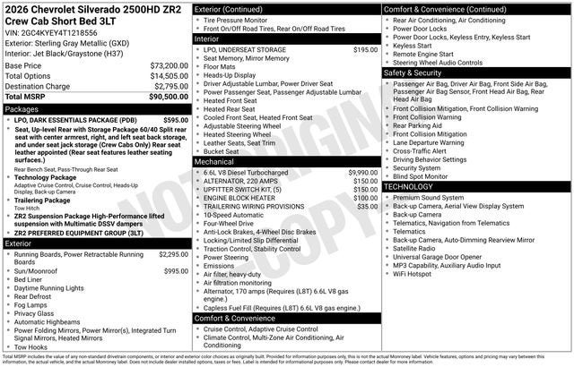 2026 Chevrolet Silverado 2500 HD ZR2
