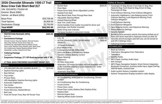 2026 Chevrolet Silverado 1500 LT Trail Boss