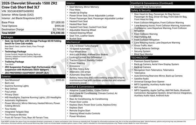 2026 Chevrolet Silverado 1500 ZR2