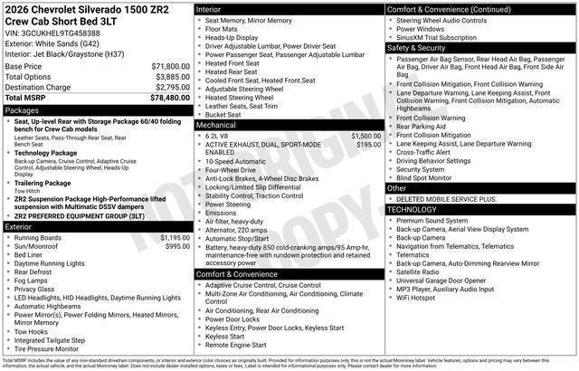 2026 Chevrolet Silverado 1500 ZR2