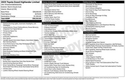 2025 Toyota Grand Highlander XLE