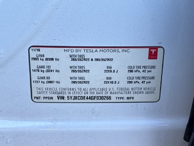 2016 Tesla Model X P90D
