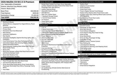 2026 Mazda Mazda CX-50 2.5 S Premium