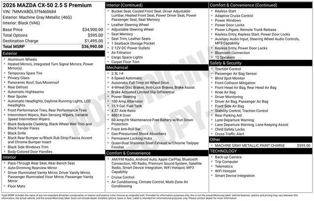 2026 Mazda Mazda CX-50 2.5 S Premium