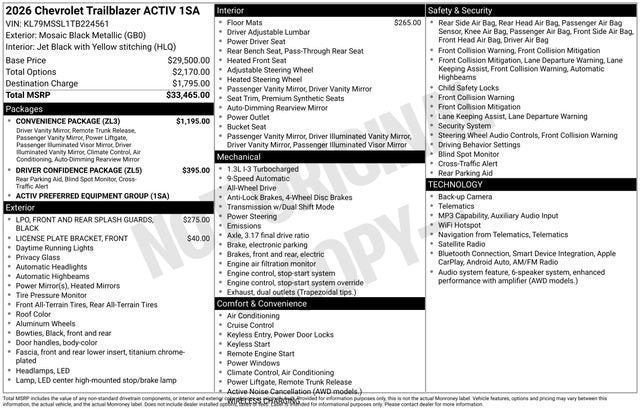 2026 Chevrolet Trailblazer ACTIV