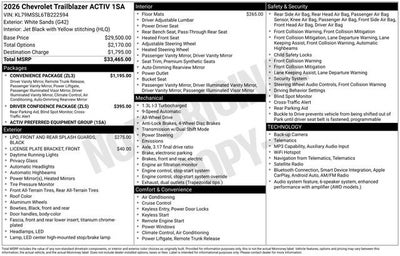 2026 Chevrolet Trailblazer ACTIV