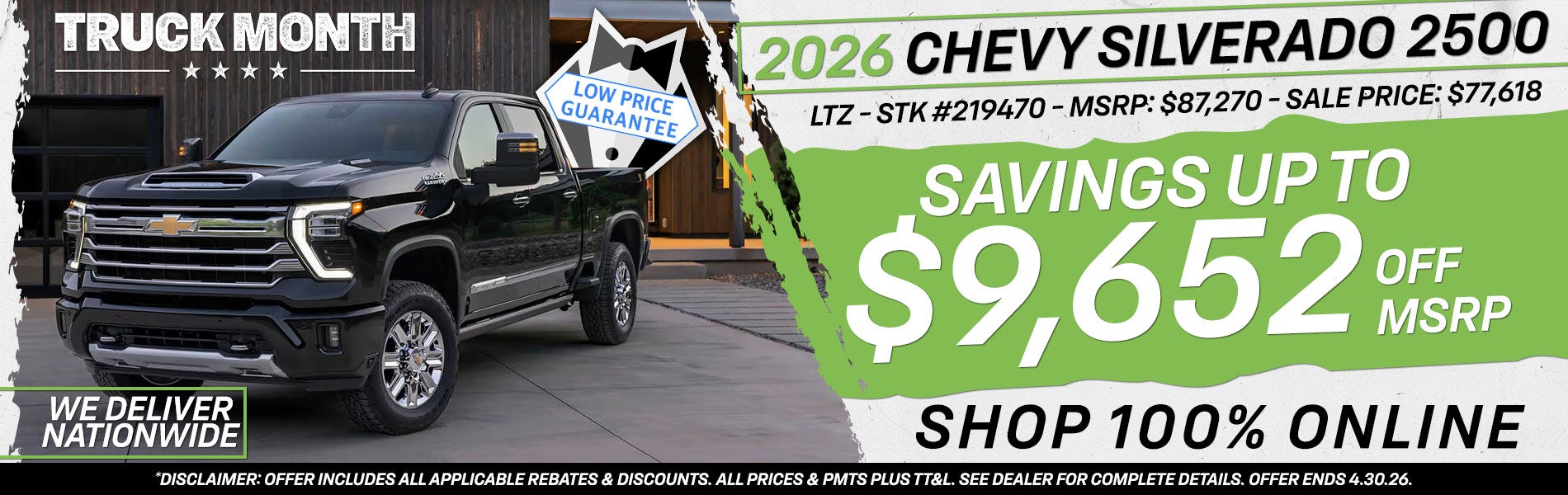 2026 Chevy Silverado 2500 - Savings Up To $9,652 Off MSRP