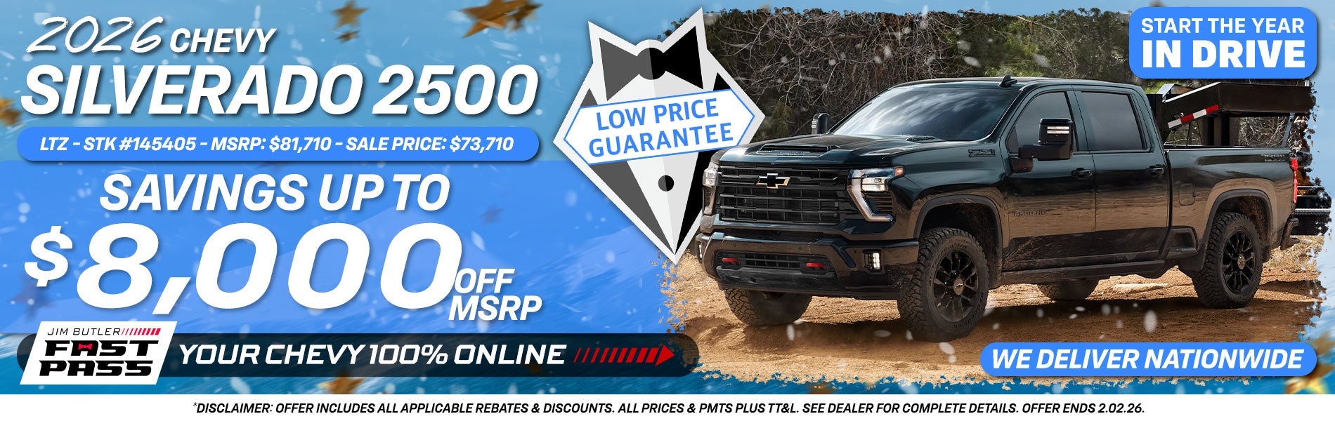 2026 Chevy Silverado 2500 - Savings Up to $8,000 Off MSRP