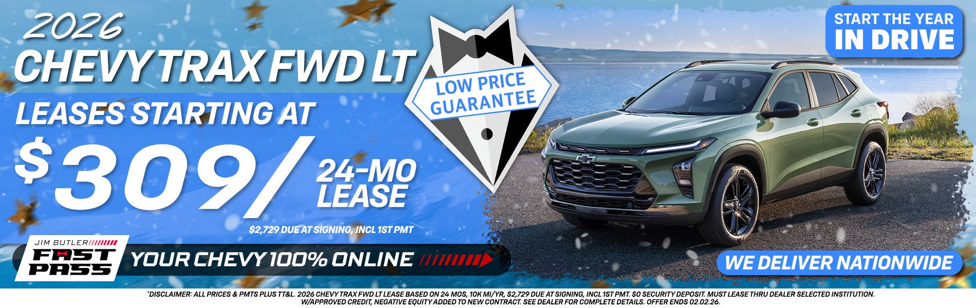 2026 Chevy Trax Leases Starting At $309/mo. For 24 MOs