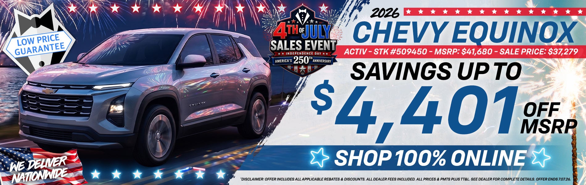 2026 Chevy Equinox - Savings Up To $4,401 Off MSRP