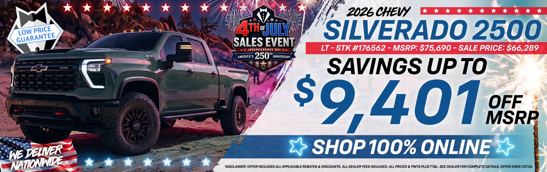 2026 Chevy Silverado 2500 - Savings Up To $9,401 Off MSRP