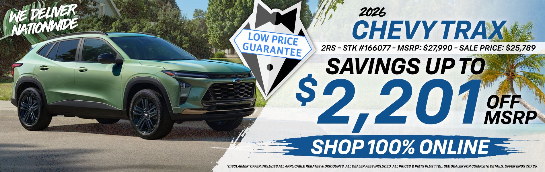 2026 Chevy Trax - Savings Up To $2,201 Off MSRP