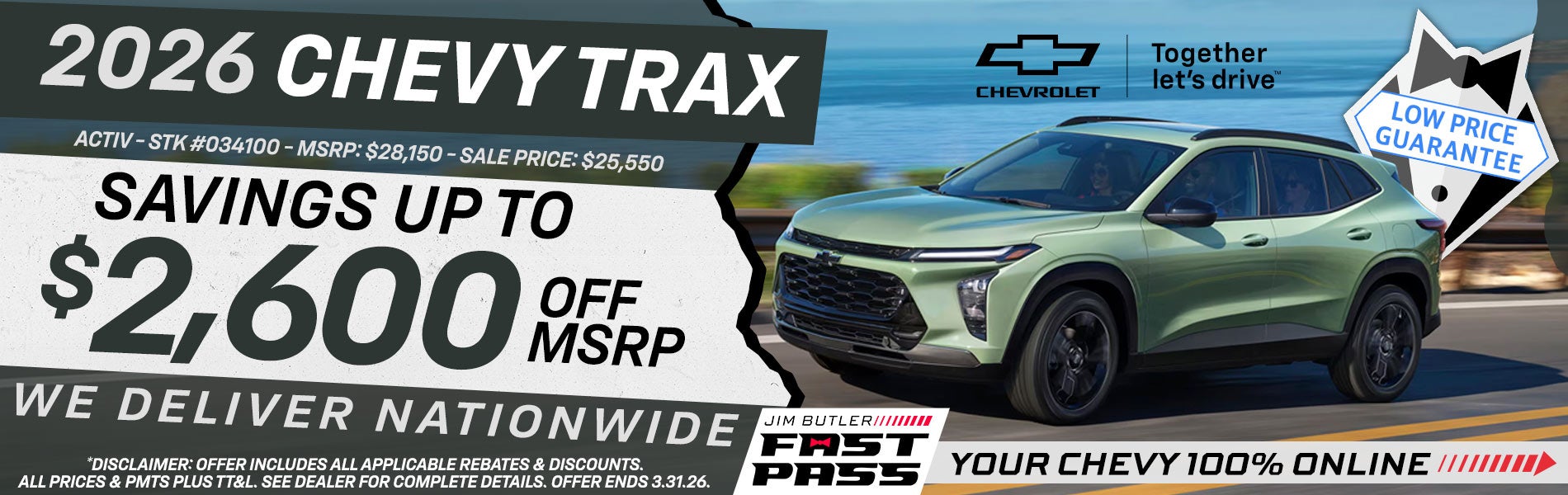 2026 Chevy Trax - Savings Up To $2,600 Off MSRP