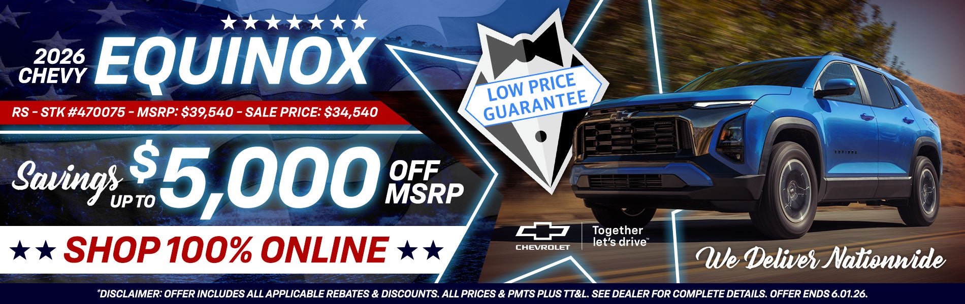 2026 Chevy Equinox - Savings Up To $5,000 Off MSRP