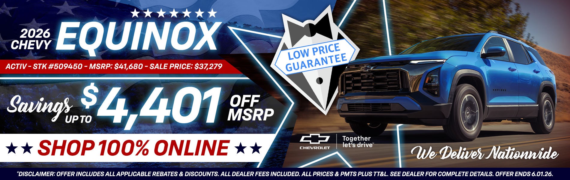2026 Chevy Equinox - Savings Up To $4,401 Off MSRP