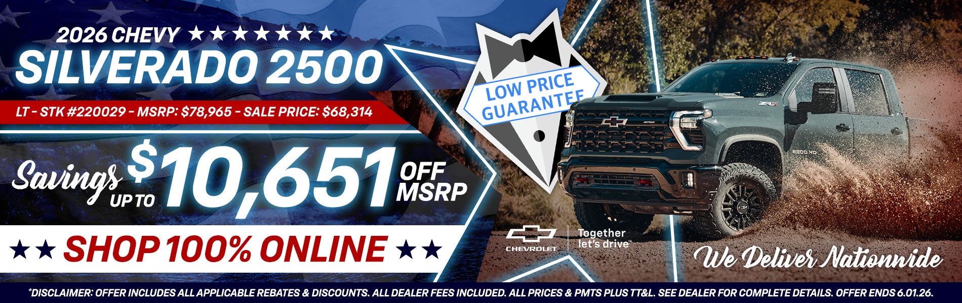 2026 Chevy Silverado 2500 - Savings Up To $10,651 Off MSRP