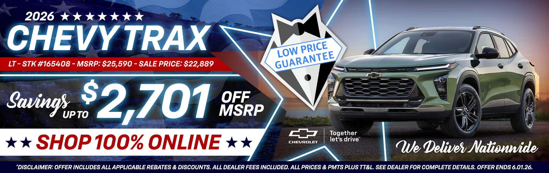 2026 Chevy Trax - Savings Up To $2,701 Off MSRP