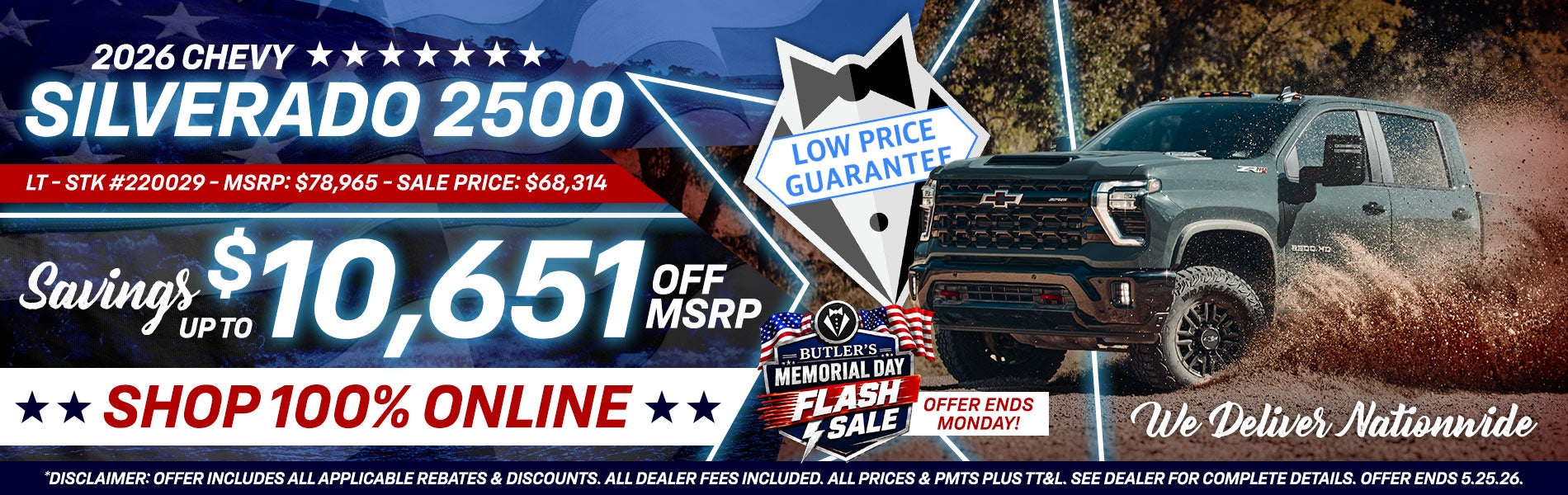 2026 Chevy Silverado 2500 - Savings Up To $10,651 Off MSRP