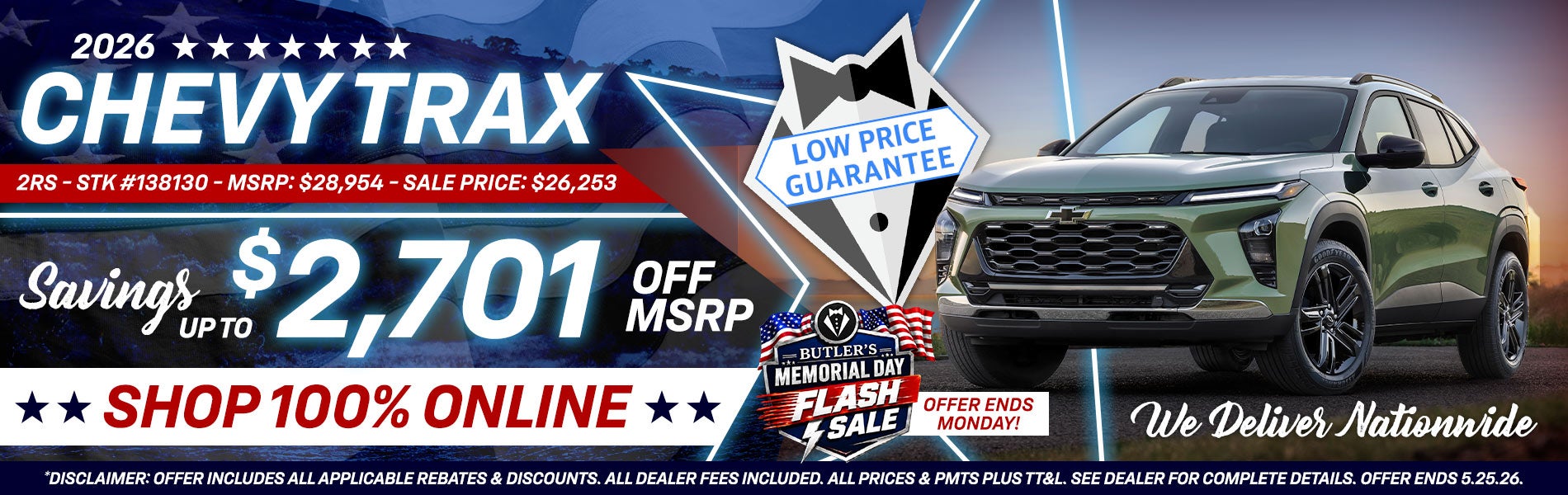 2026 Chevy Trax - Savings Up To $2,701 Off MSRP