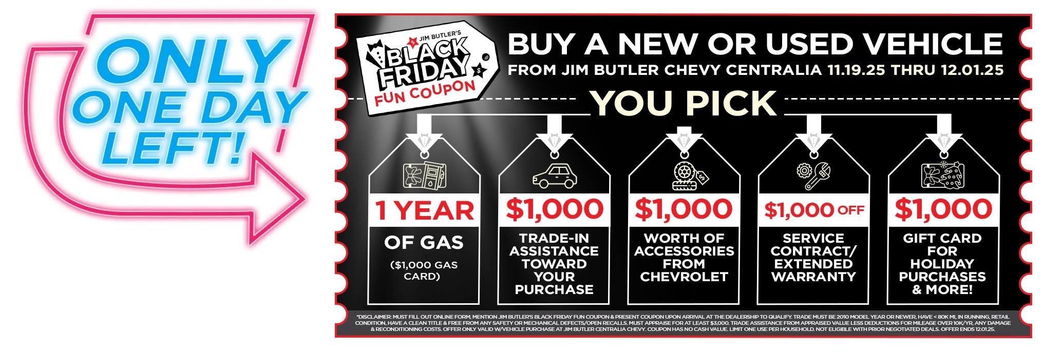 Jim Butler's Black Friday Fun Coupon