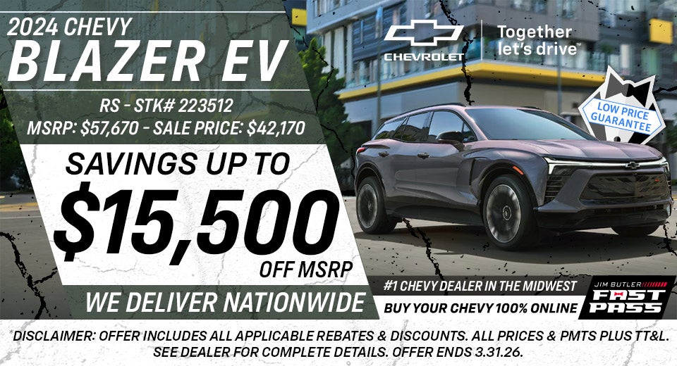 2024 Chevy Blazer EV RS - Savings Up To $15,500 Off MSRP